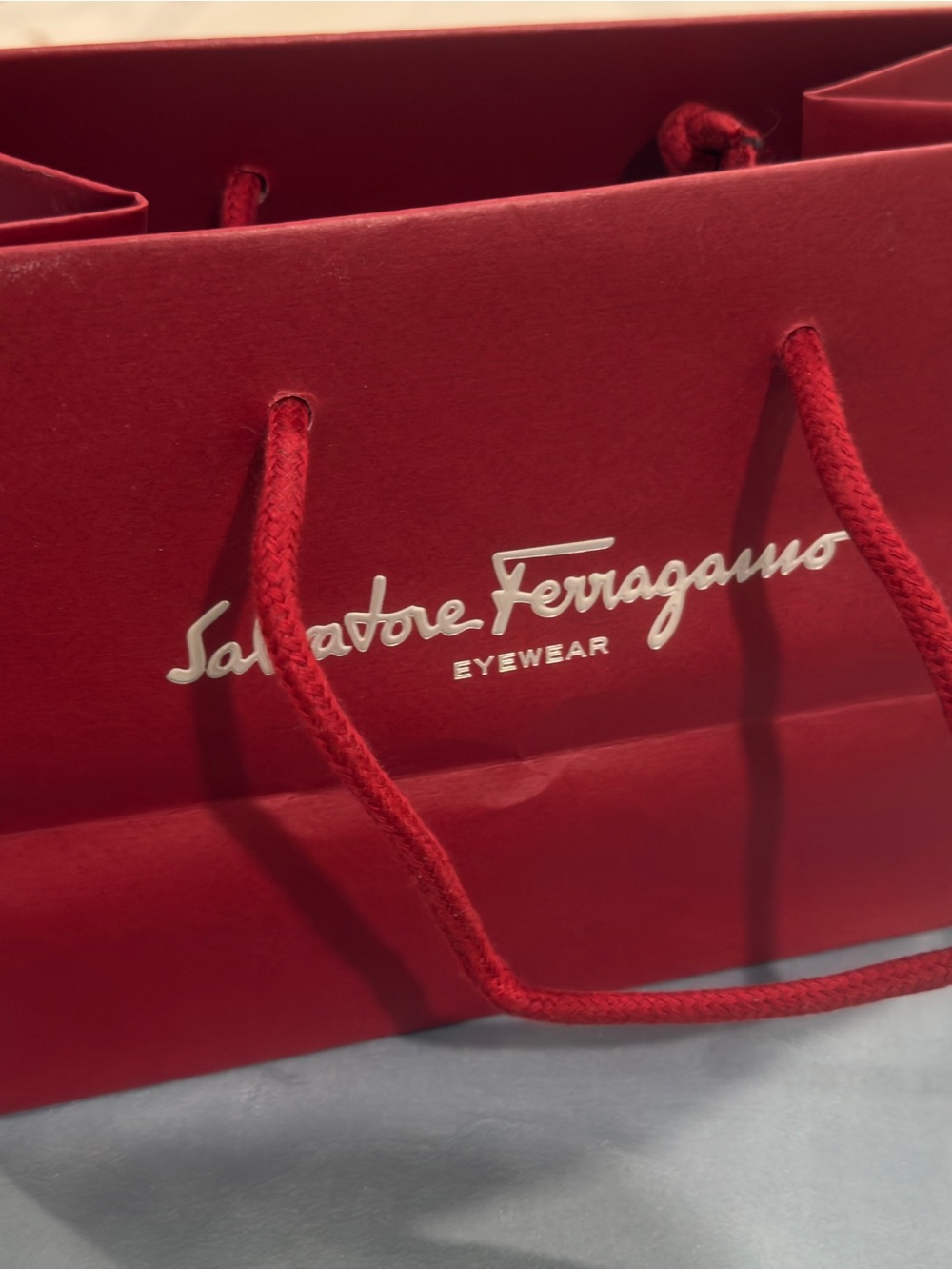Salvatore Ferragamo Red Tote with Rope Handles
